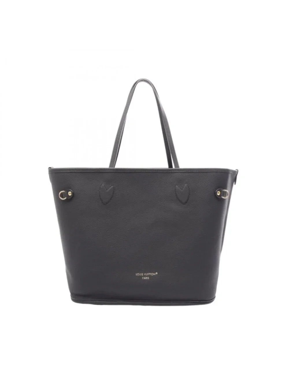 Louis Vuitton Tote Neverfull Inside Out MM Black Canvas Leather